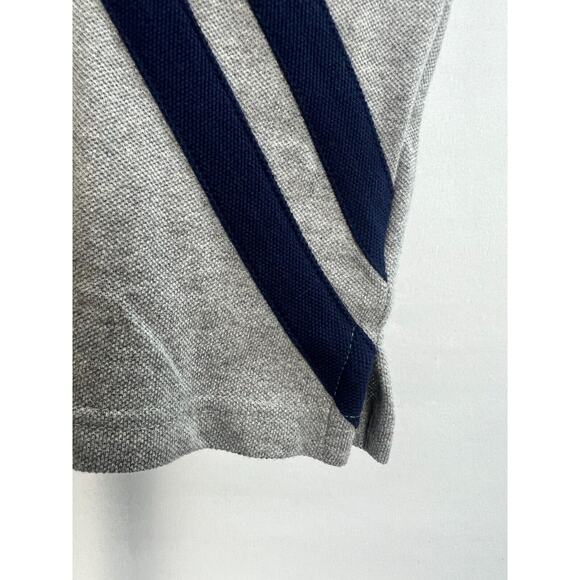 Polo Ralph Lauren Shirt Boys L Gray Blue Red Big Pony 2 Stripes - Picture 6 of 7